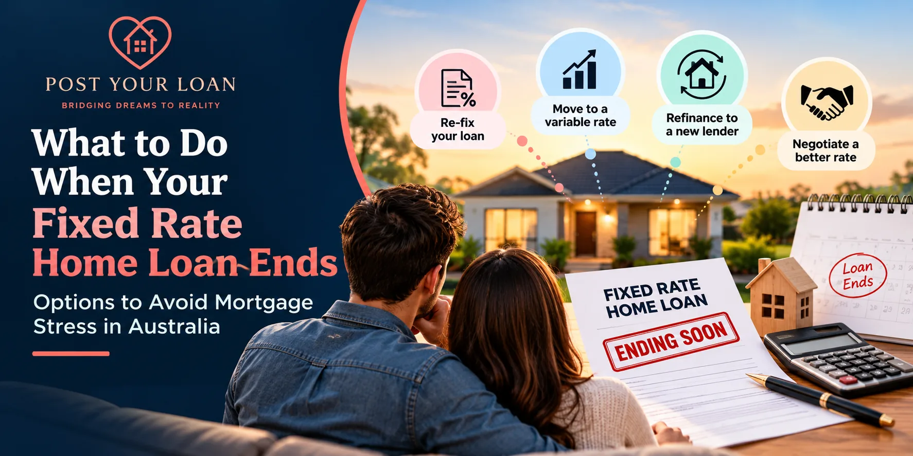What to Do When Your Fixed Rate Home Loan Ends : Options to Avoid Mortgage Stress in Australia